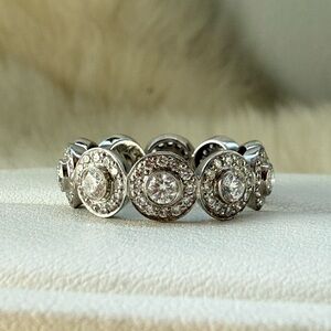 RARE Tiffany & Co. Platinum Diamond Circlet Eternity Band Ring